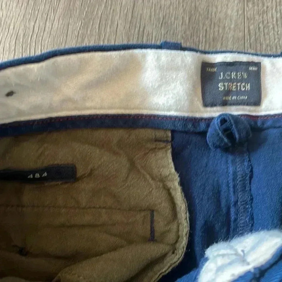 J.Crew 484 -  slim fit stretch Chino Khaki Men Pants- W29L32 - Picture 5 of 8